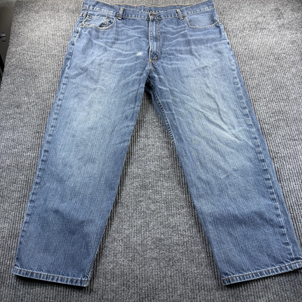 Levis 550 Jeans Mens 40x27 Light Wash Blue Relaxed Tapered Denim Casual Pants‎